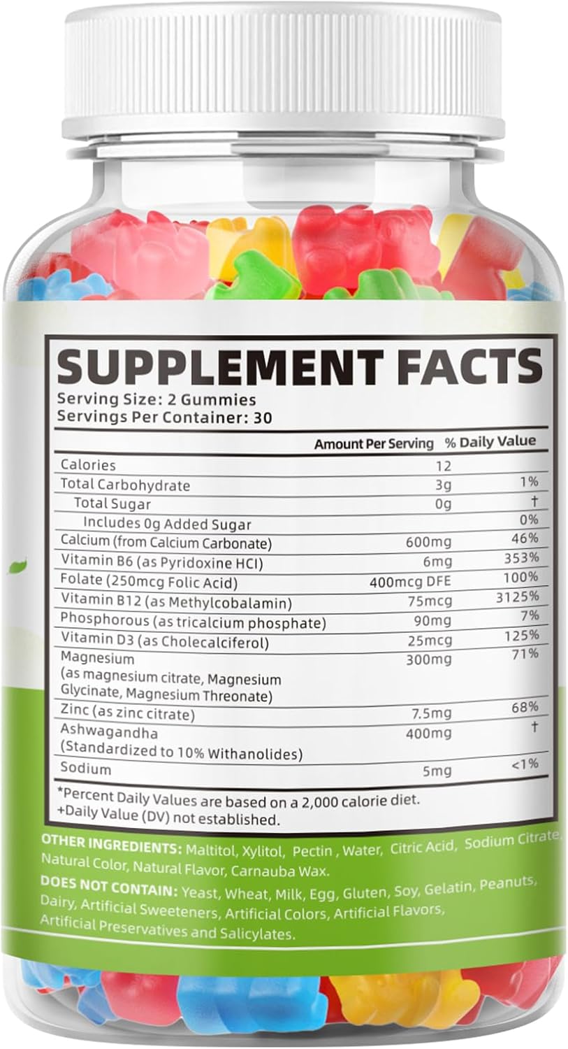 vegan-calcium-magnesium-zinc-gummies-with-vitamin-d3-for-bone-strength---mixed-fruit-flavor---60-chewable-gummies---softbear-womens-supplement-8