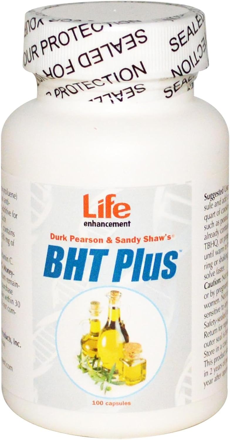 Durk Pearson & Sandy Shaw's BHT Plus Capsules for Life Enhancement - 100 Count - Espot.com.au