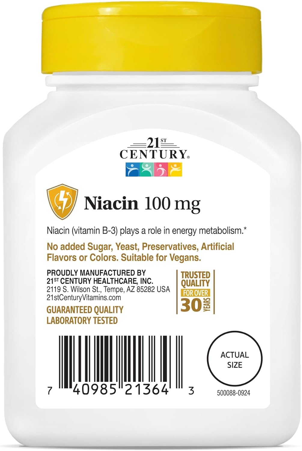 premium-21st-century-niacin-tablets---100-mg-strength---110-tablets-for-heart-health-6