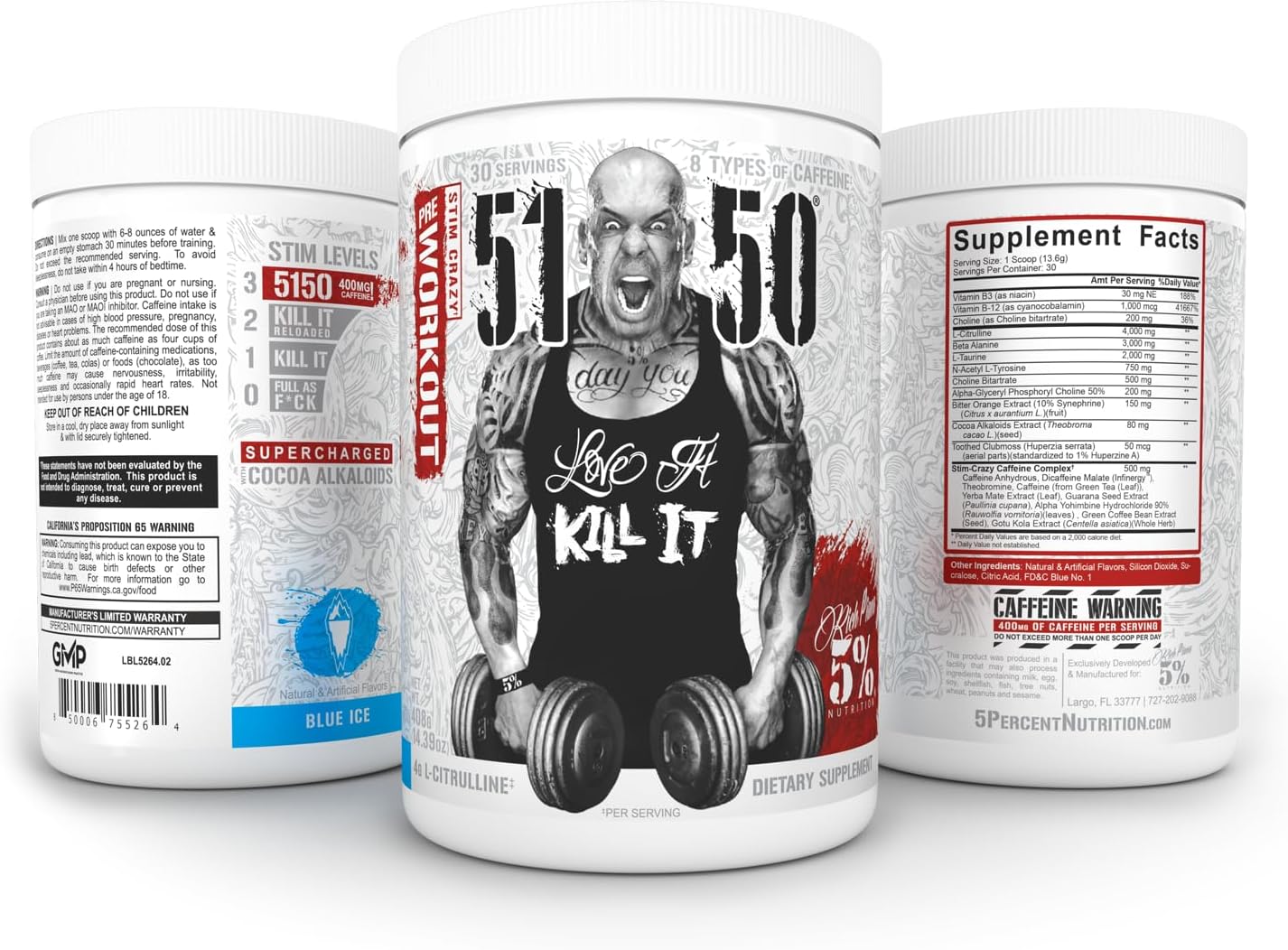 high-stim-pre-workout-powder-for-extreme-energy-focus-and-endurance---5-nutrition-rich-piana-5150-with-400mg-caffeine-citrulline-beta-alanine-and-n-acetyl-l-tyrosine---blue-ice-flavor-30-servings-3