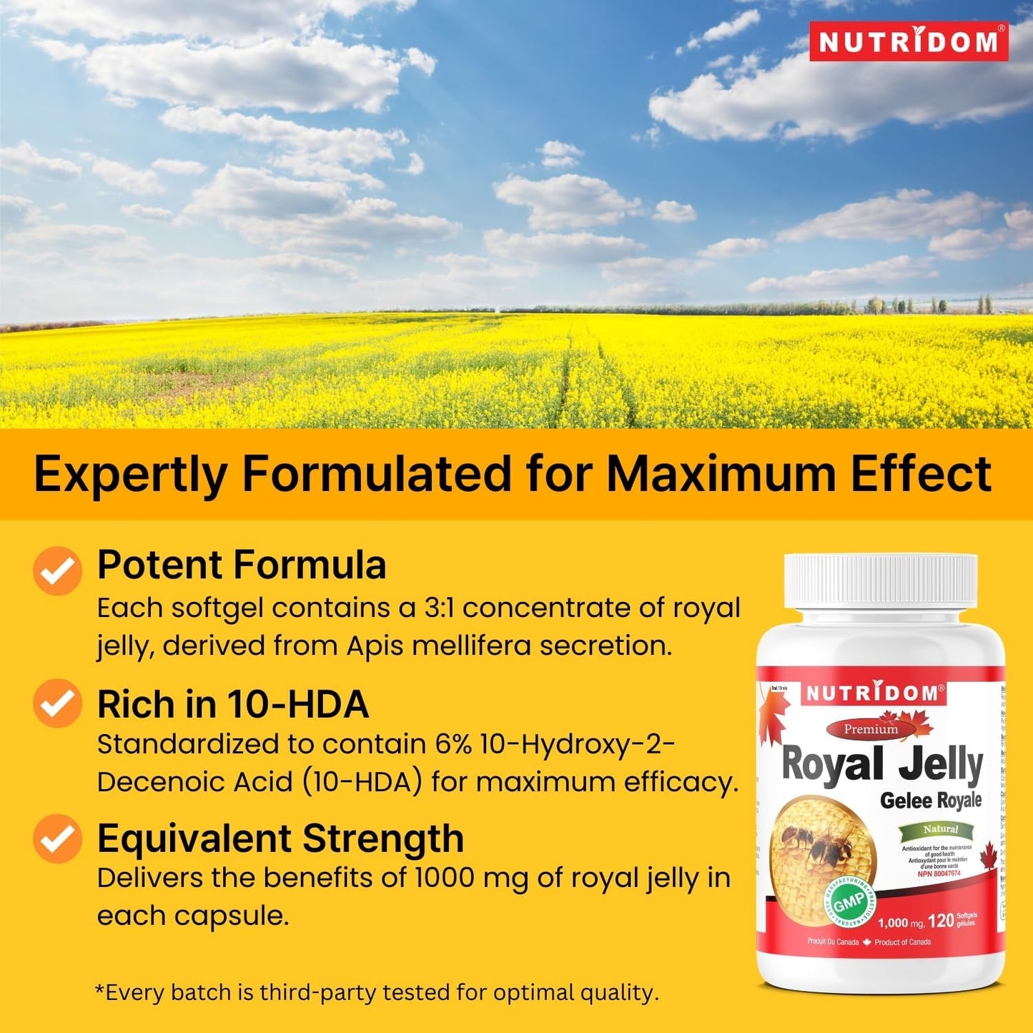 nutridom-royal-jelly-softgels---1000mg-120-count---one-bottle-4