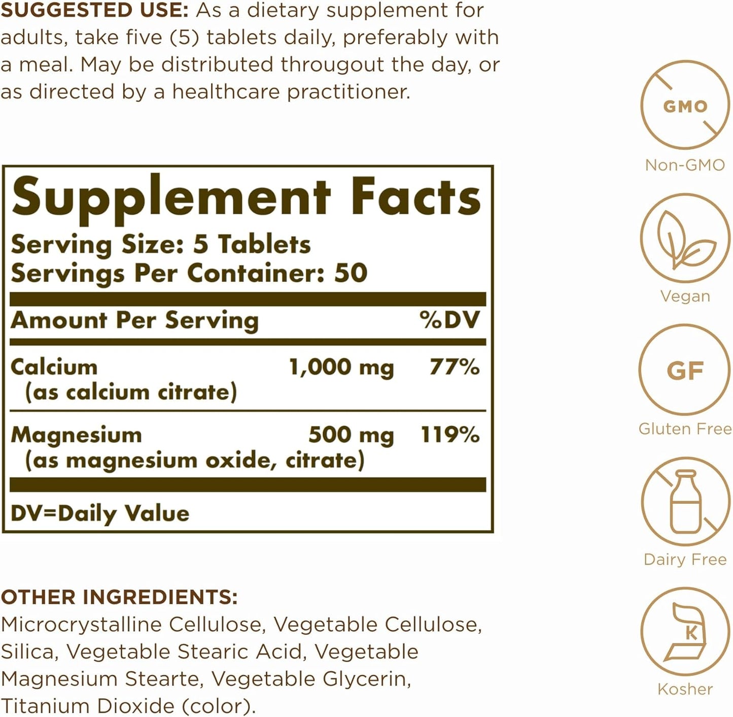 solgar-calcium-magnesium-citrate-tablets---pack-of-3-250ct---non-gmo-vegan-gluten-free-kosher---150-servings-2