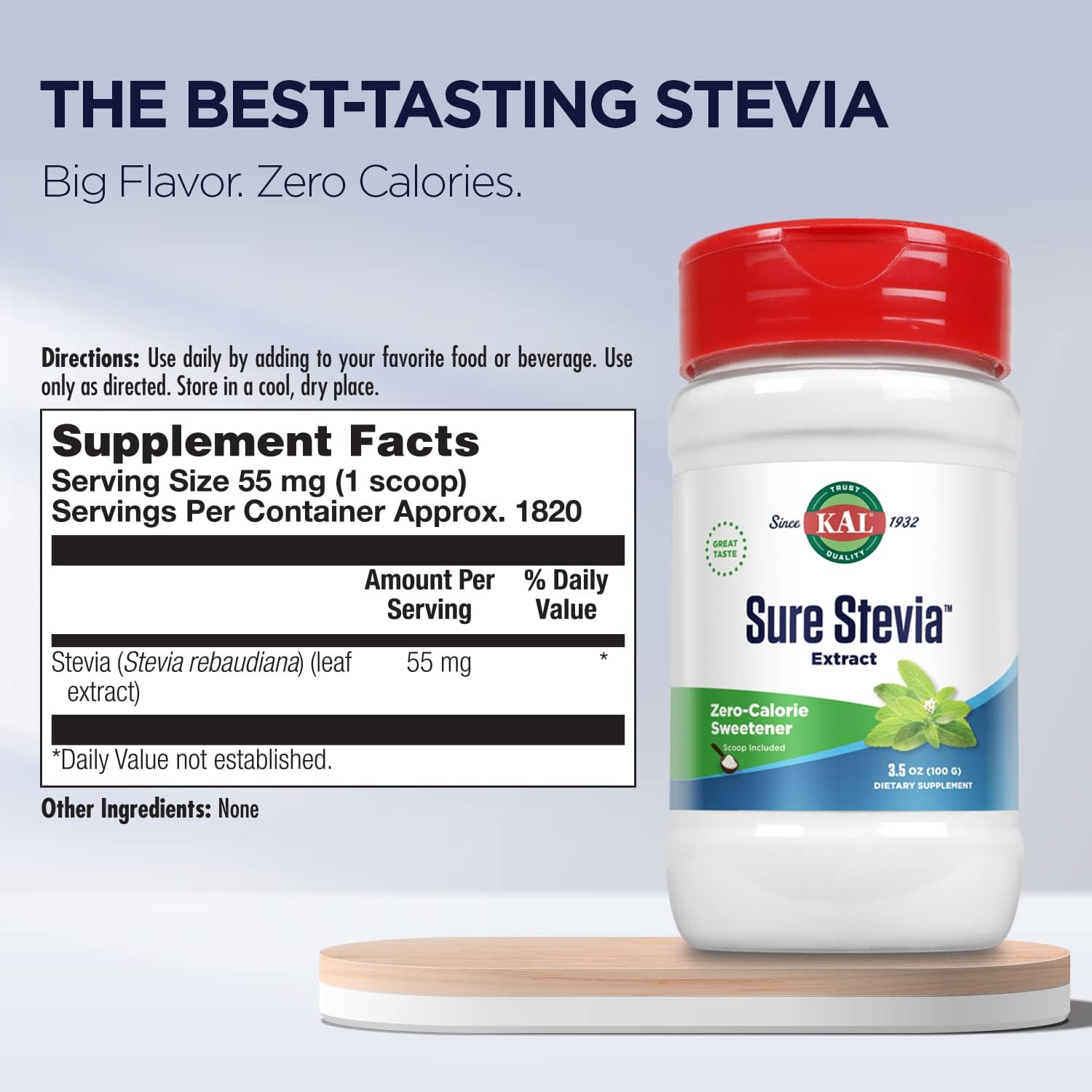 plant-based-stevia-extract-powder---zero-cal-zero-sugar-low-carb-sweetener-for-keto-diet---great-taste-low-glycemic---1820-servings-35oz-60-day-guarantee-2