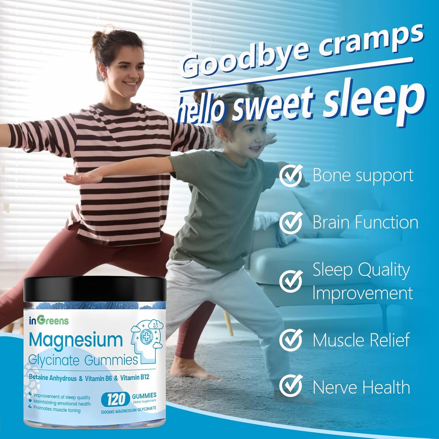 High Absorption Magnesium Glycinate Gummies - Chewable Supplement for Calm, Sleep, Muscle Relief - 120 Gummies, 60 Day Supply - Adults & Kids - Espot.com.au