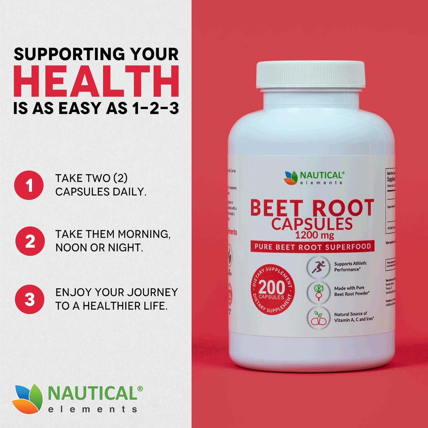 pure-nautical-elements-beet-root-capsules---1200mg-per-serving---200-capsules---supports-blood-pressure-athletic-performance-digestion-immune-system---non-gmo-gluten-free---beetroot-powder-6