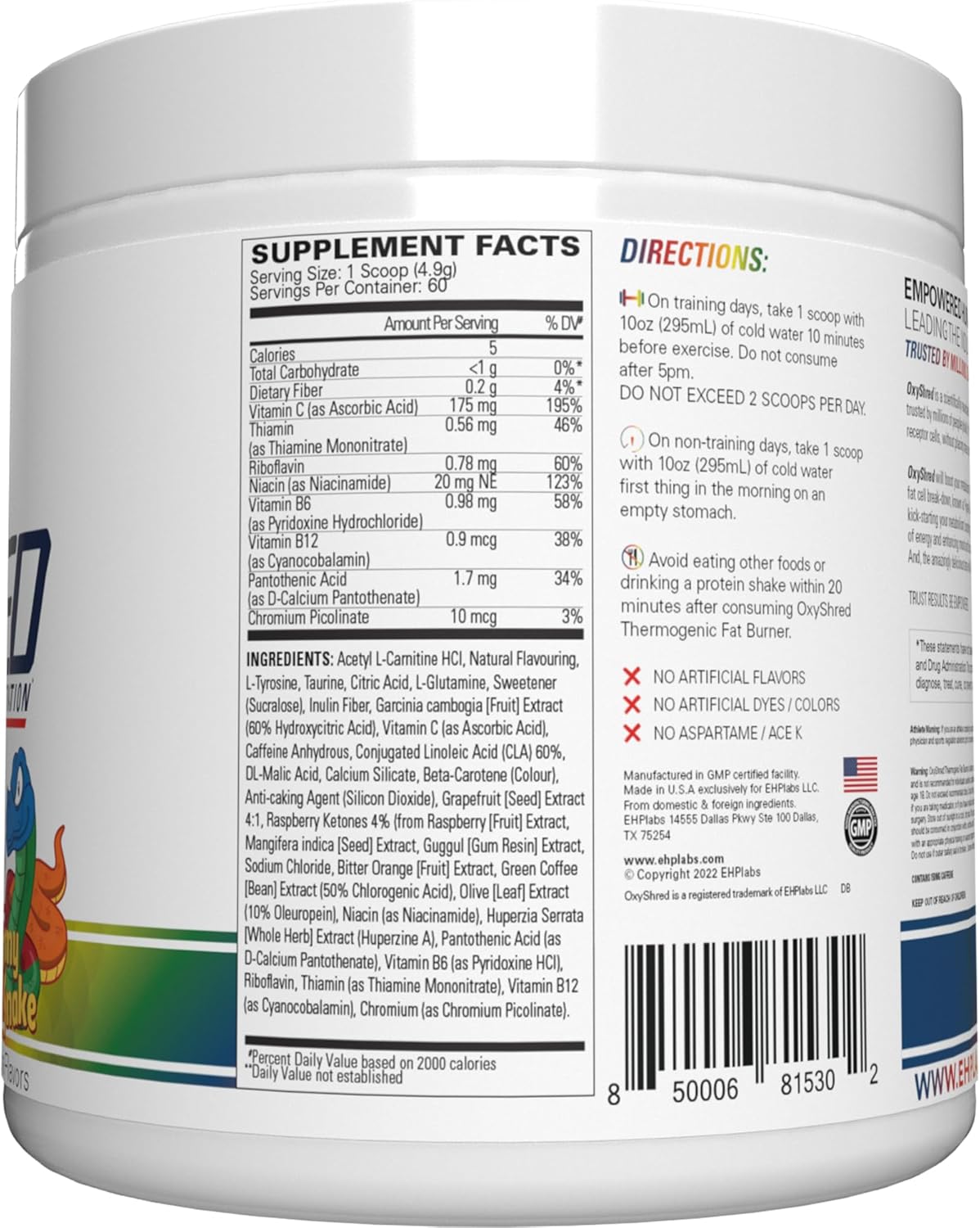 ehp-labs-oxyshred-pre-workout-powder---gummy-snake-flavor-for-energy-boost---60-servings-with-l-glutamine-acetyl-l-carnitine-8