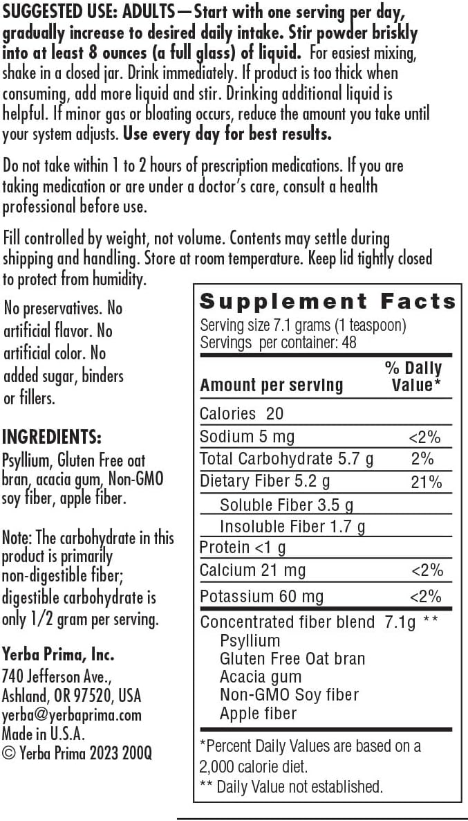 yerba-prima-daily-fiber-formula-powder---24-oz-total---soluble-insoluble-fiber-supplement-for-colon-cleanse-and-gut-health---vegan-non-gmo-gluten-free-7