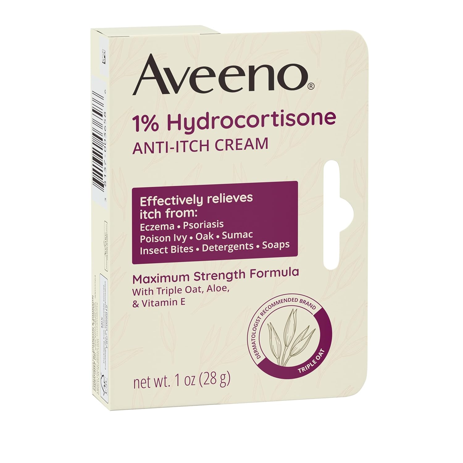 aveeno-maximum-strength-1-hydrocortisone-anti-itch-cream-1-oz-pack-of-2---pure-oat-essence-triple-oat-complex-aloe-vitamin-e---itch-rash-redness-relief-8