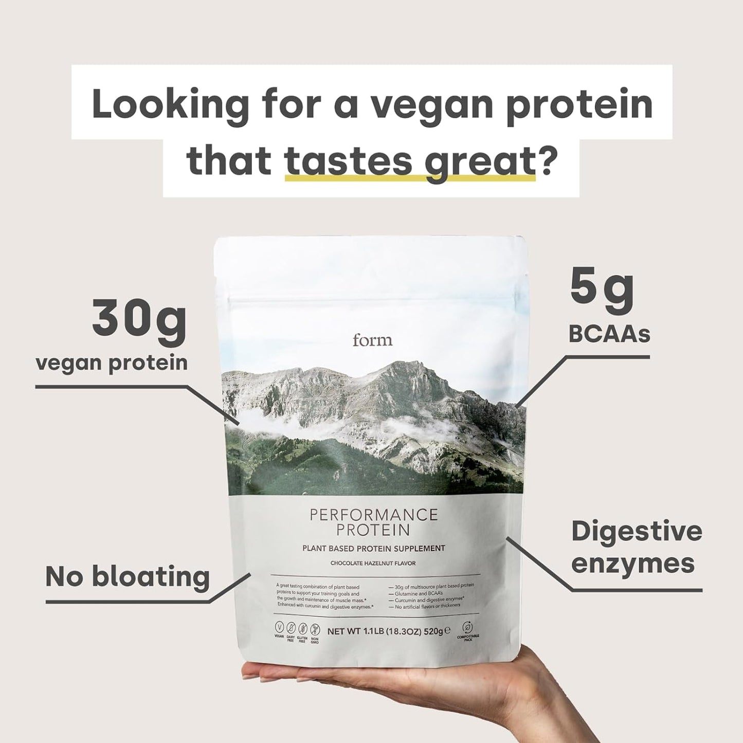 chocolate-hazelnut-vegan-protein-powder---30g-plant-based-protein-per-serving-with-bcaas-digestive-enzymes---ideal-post-workout-drink-2