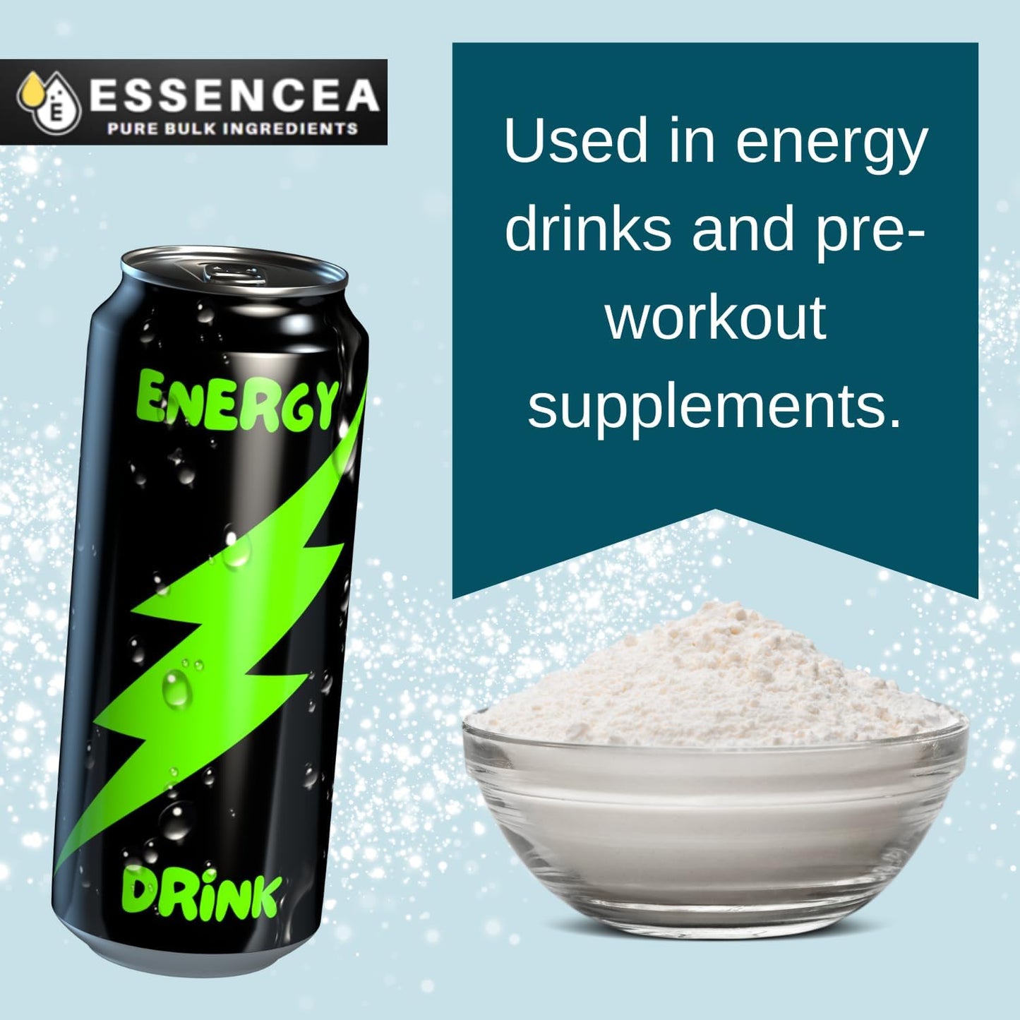 Premium Quality Essencea Taurine Powder - 2lb Pure Bulk Ingredients - 100% Taurine Powder - High-Quality Supplement (32 Ounces) - Espot.com.au
