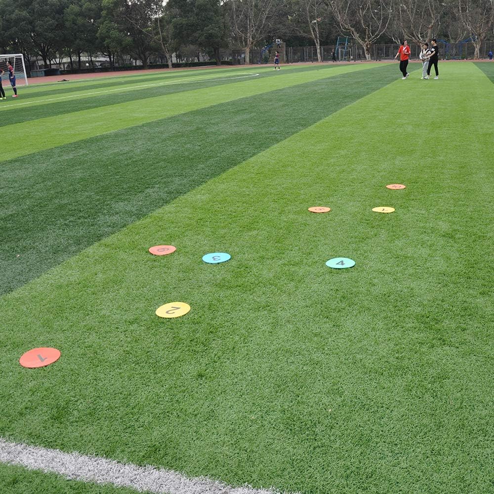 8 Inch Eco-Friendly Numbered Floor Spot Markers for Walkers