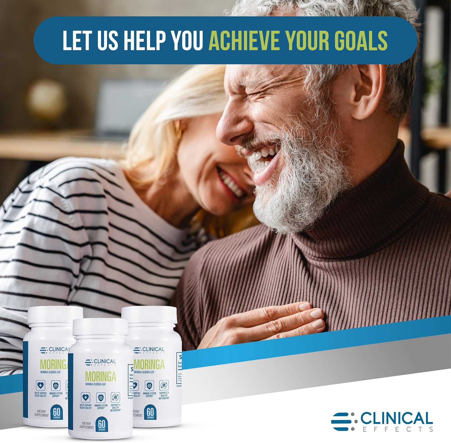 800mg Moringa Capsules for Heart, Joint, Energy & Immune Support - Clinical Effects Moringa Oleifera Superfood Supplement