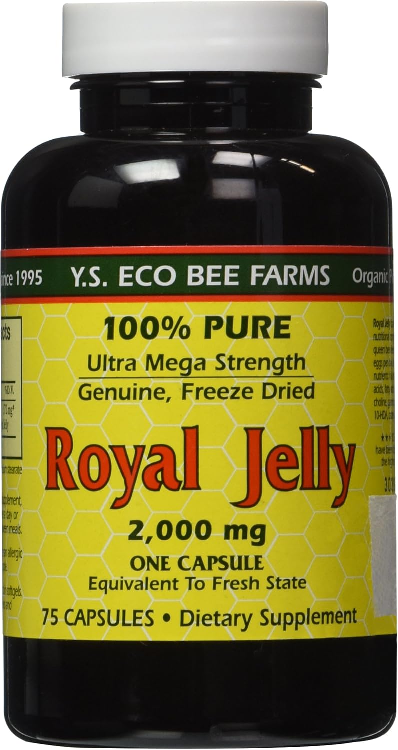 organic-100-pure-freeze-dried-royal-jelly-capsules---2000-mg-ys-eco-bee-farms---natural-supplement-1