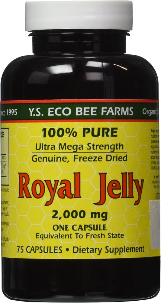 organic-100-pure-freeze-dried-royal-jelly-capsules---2000-mg-ys-eco-bee-farms---natural-supplement-1