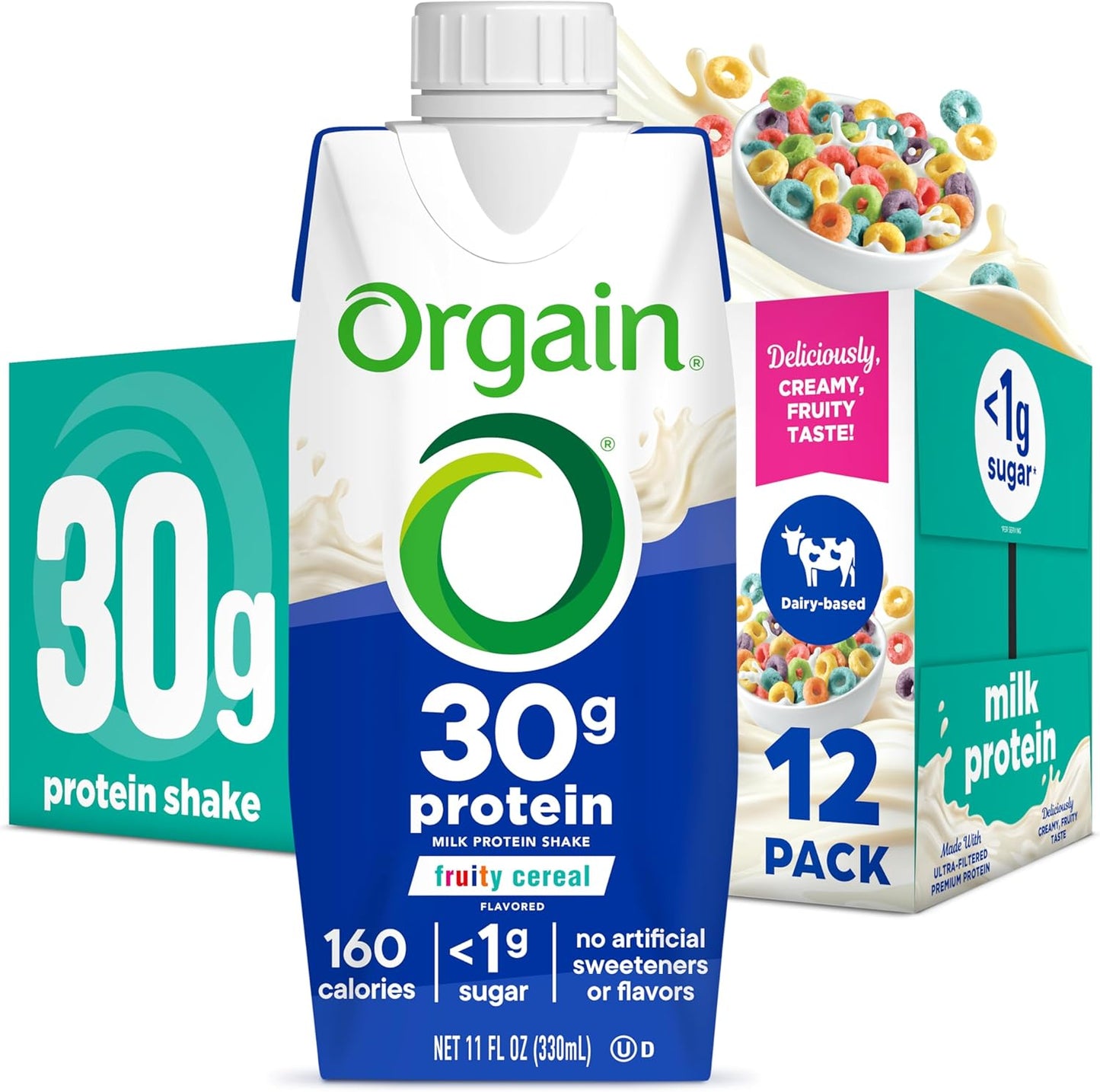 orgain-30g-high-protein-shake---fruity-cereal-flavor-dairy-isolate-milk-protein-6g-bcaas-1g-sugar-meal-replacement-keto-friendly-gluten-free---11-fl-oz-pack-of-12-1