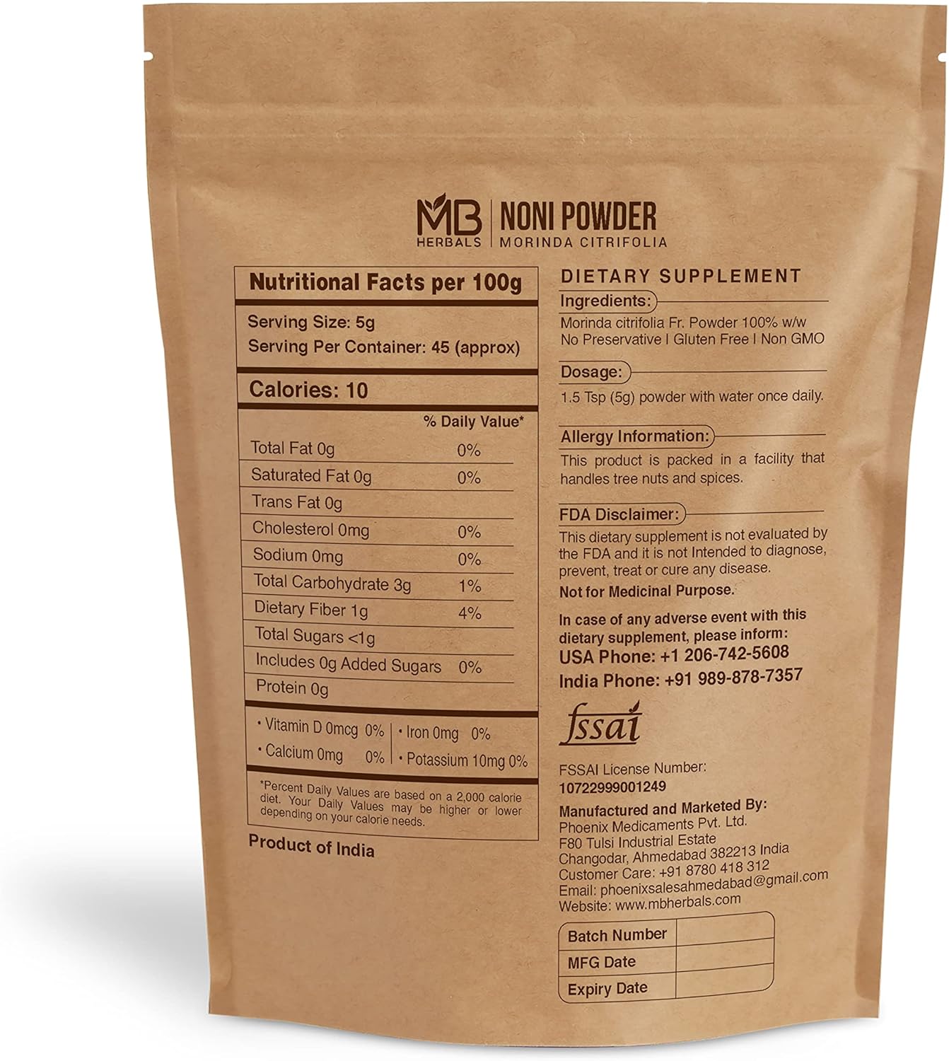 mb-herbals-noni-powder-8-oz---227g-05-lb---gluten-free-superfood-supplement-for-smoothies-and-juices---no-preservatives---45-servings-2