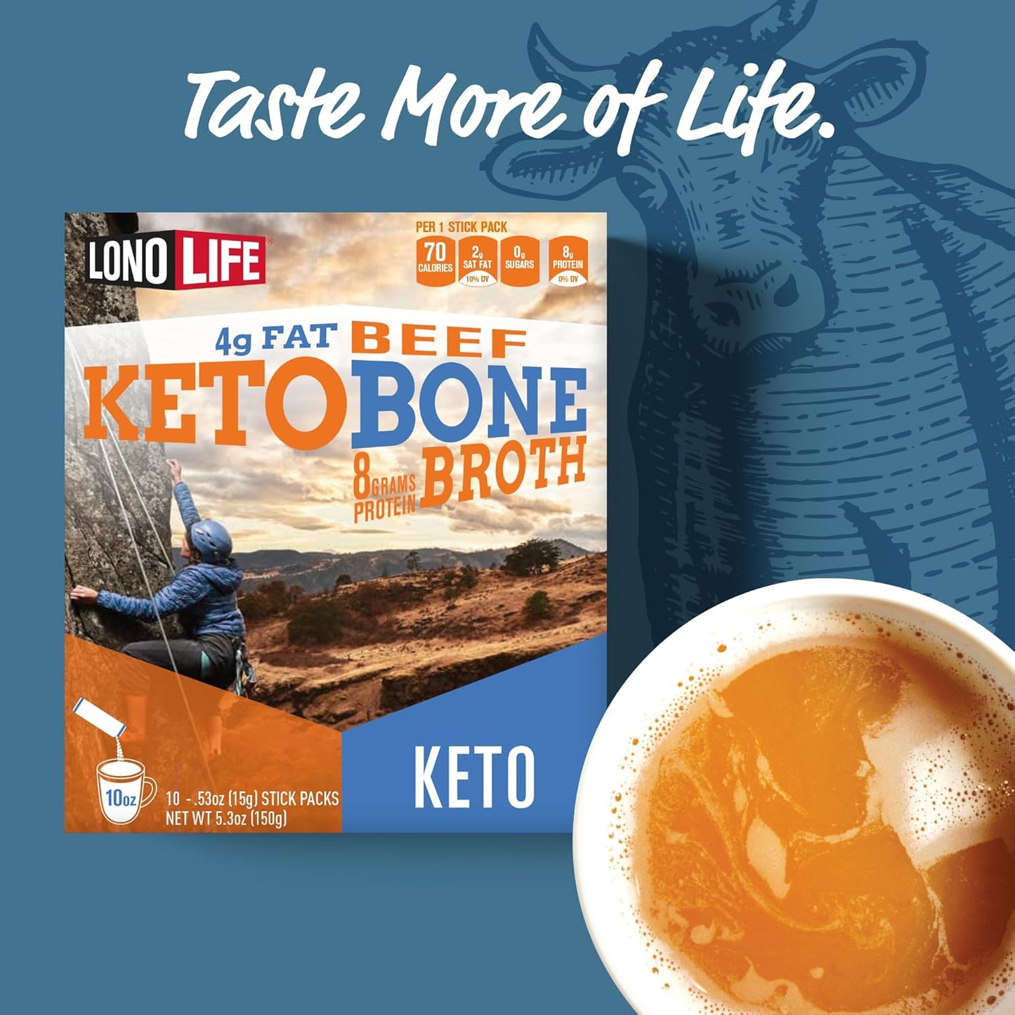 grass-fed-keto-beef-bone-broth-powder-mix-with-10g-protein---collagen-rich-paleo-keto-friendly---natural-ingredients---10-portable-stick-pack-servings-7