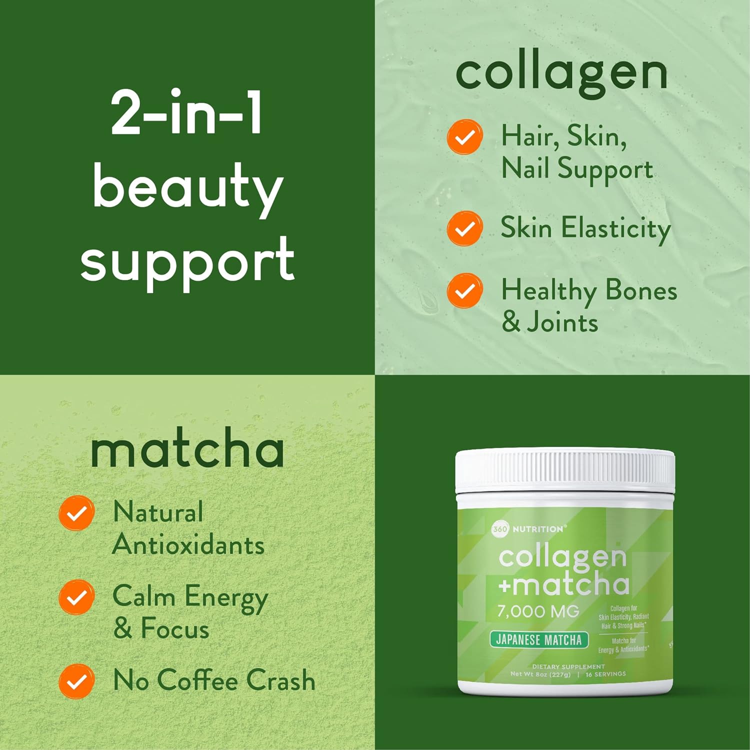 8oz-360-nutrition-matcha-collagen-peptides-powder---japanese-green-tea-for-gut-health-joint-support-energy-hair-skin-nails---gluten-free-keto-friendly-paleo---non-gmo---1-count-3