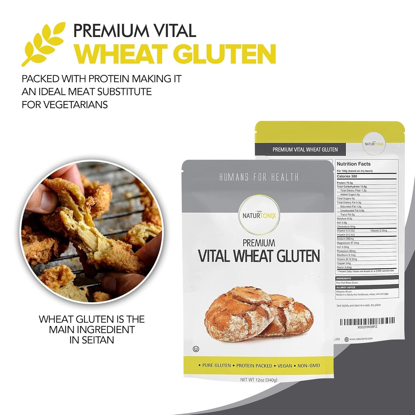 naturtonix-premium-vital-wheat-gluten---100-pure-high-protein-for-bread-baking-seitan---non-gmo-vegan-keto-friendly---certified-kosher-12oz-3