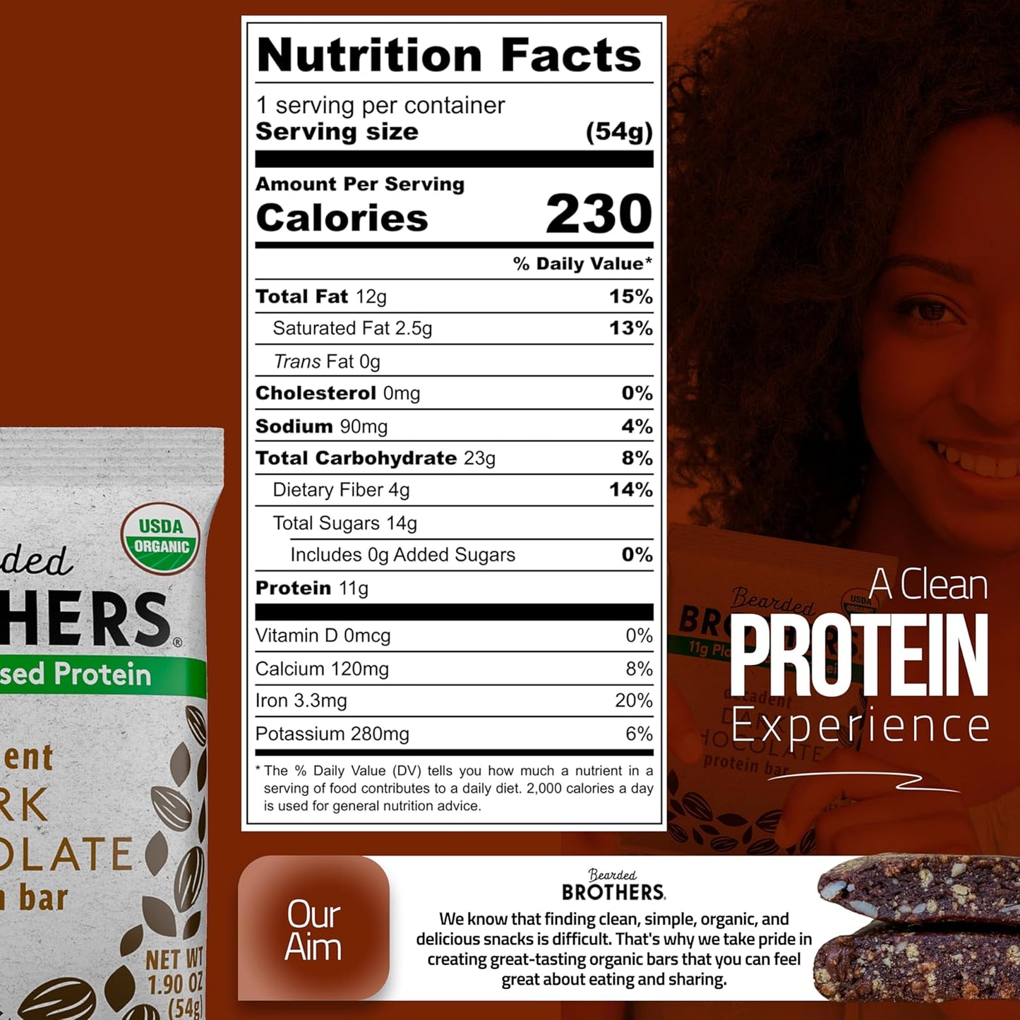 organic-dark-chocolate-protein-bars-10-pack---vegan-gluten-free-with-11g-plant-based-protein-non-gmo-healthy-snacks-for-adults-high-in-fiber-6