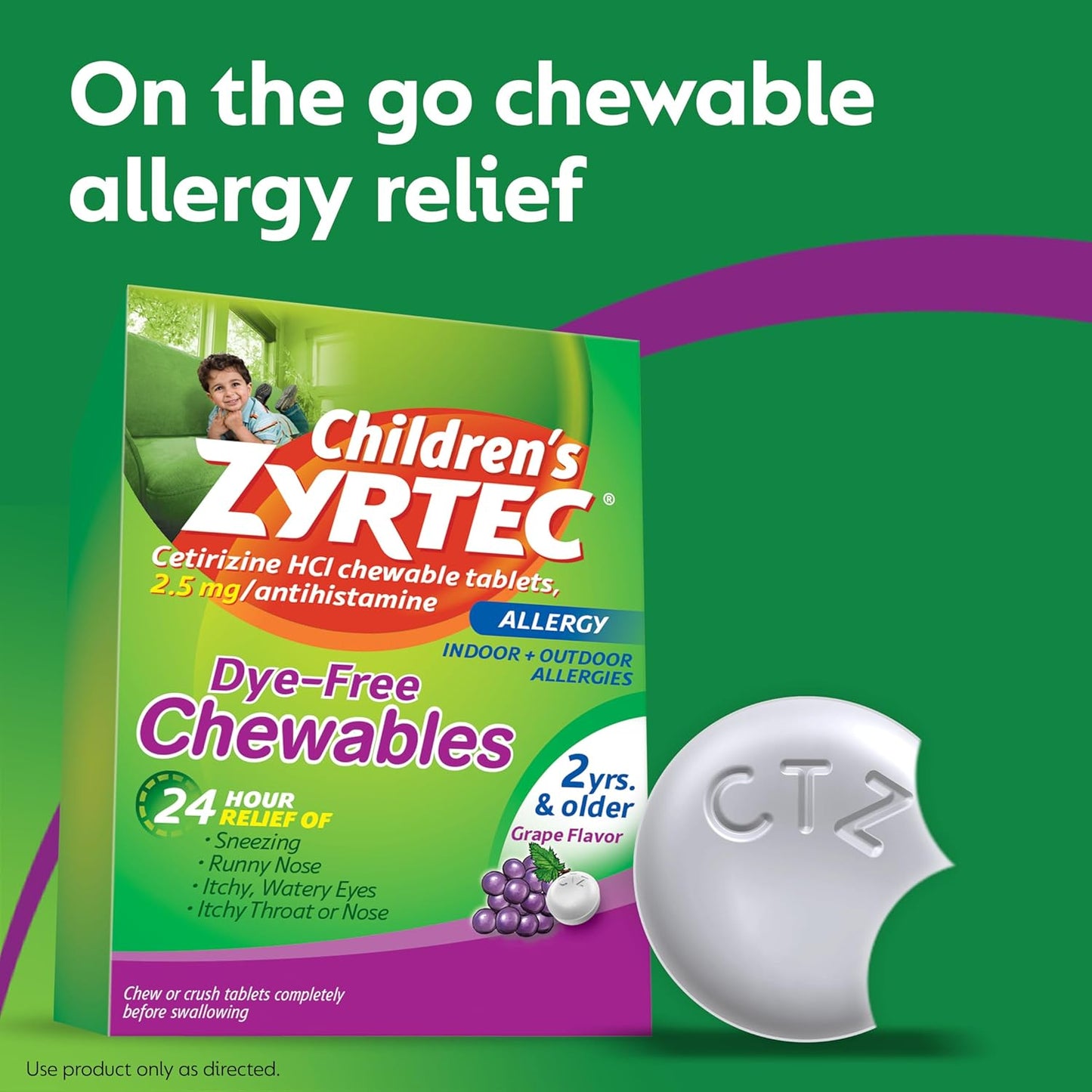 zyrtec-childrens-dye-free-chewables-24-hour-allergy-relief-25-mg-cetirizine-hcl-tablets-grape-flavor-24-ct-2