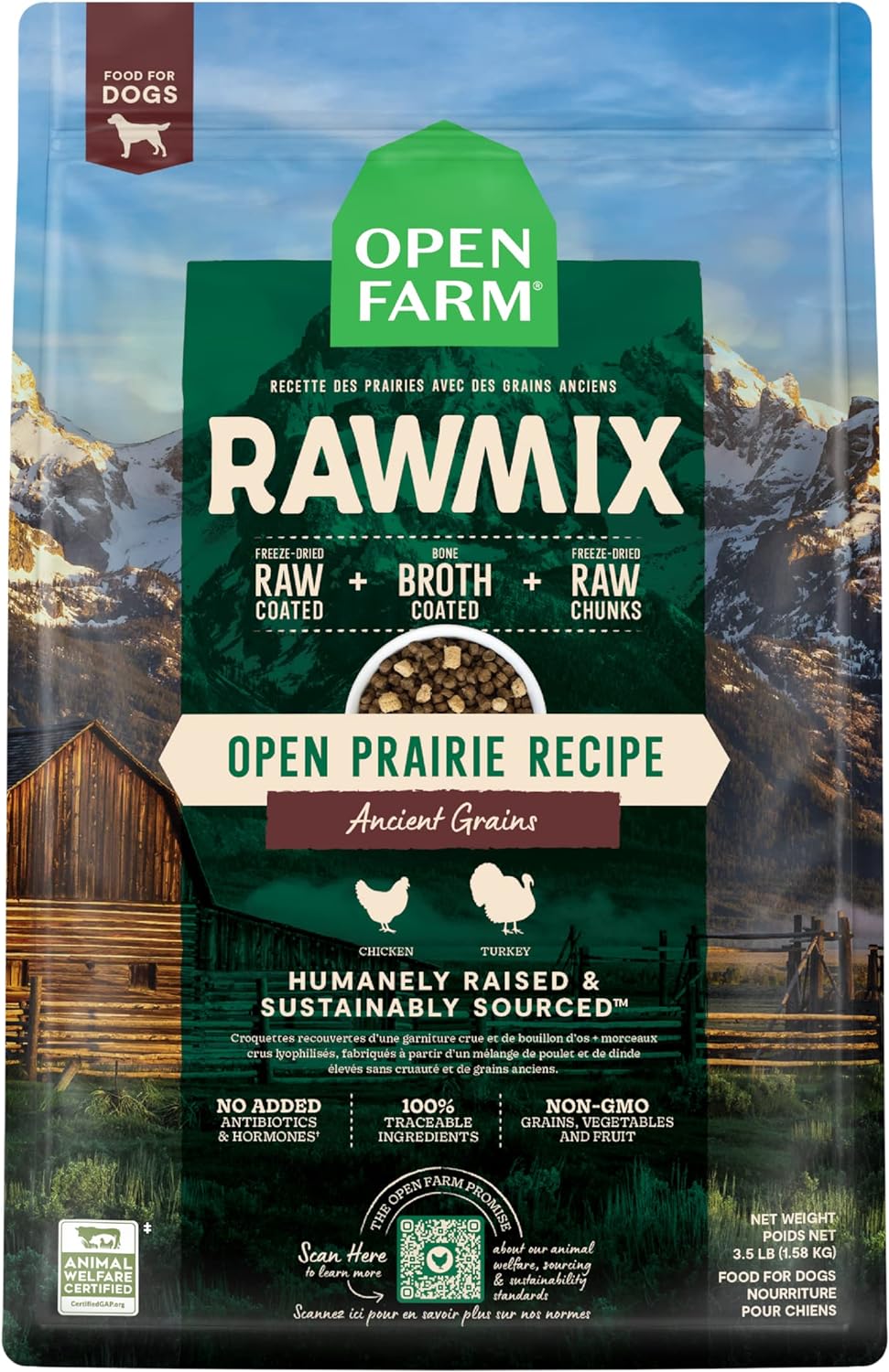open-farm-rawmix-ancient-grains-prairie-recipe-for-dogs---kibble-bone-broth-freeze-dried-raw---wild-inspired-humanely-raised-protein---non-gmo-fruits-veggies---35-lb-1