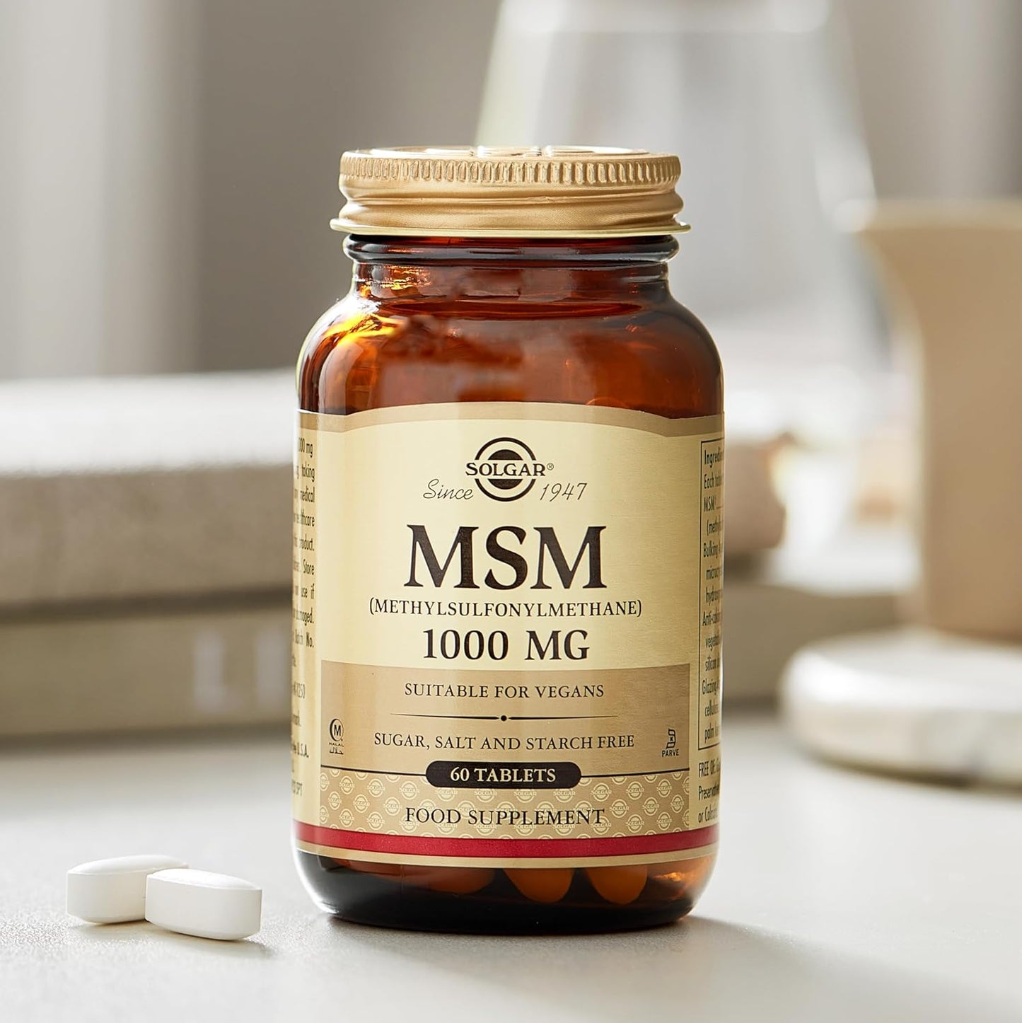 solgar-msm-1000-mg-tablets---120-count---supports-joint-health-connective-tissue---non-gmo-vegan-gluten-free-dairy-free---kosher-halal---120-servings-4