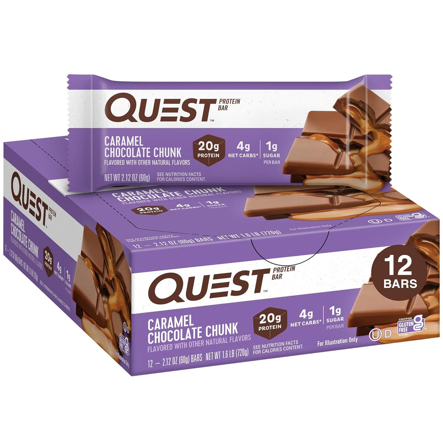 quest-nutrition-caramel-chocolate-chunk-protein-bars---20g-protein-1g-sugar-4g-net-carbs---gluten-free-keto-friendly---12-bars-1