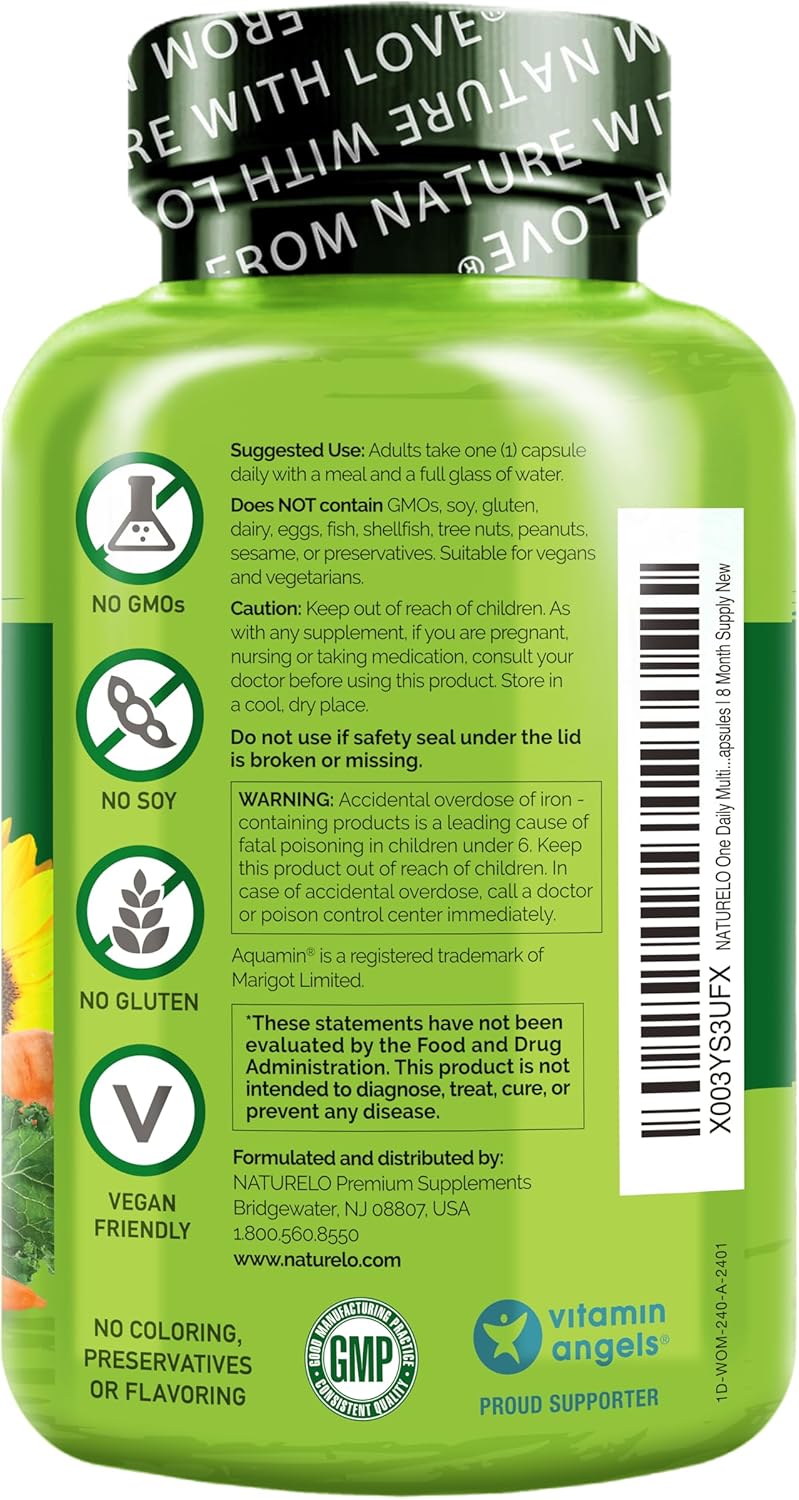 naturelo-womens-daily-multivitamin---energy-support-hair-skin-nails---whole-food-supplement-non-gmo-no-soy-gluten-free---240-capsules-8-month-supply-8