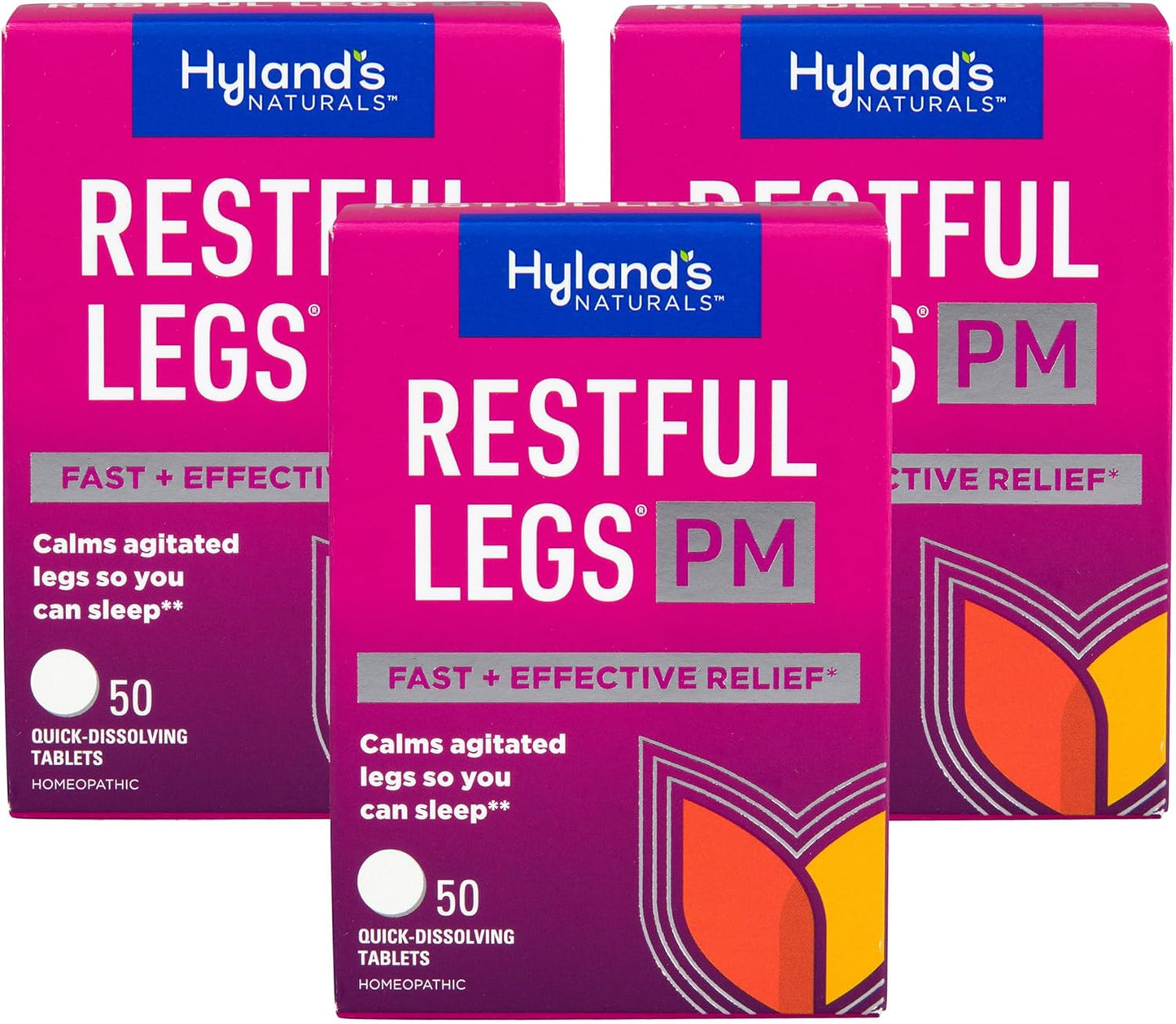 Hyland's Restful Legs PM Tablets 50 ea - Pack of 3 for Relief of Restless Legs at Night - Espot.com.au