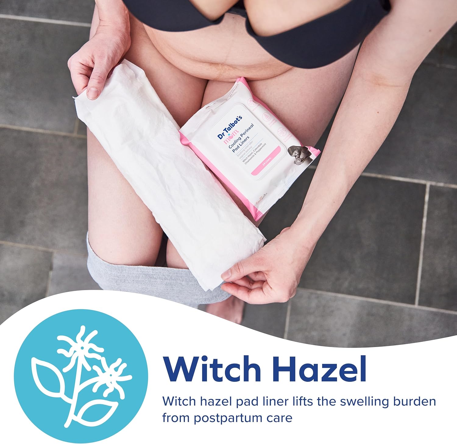 dr-talbots-postpartum-perineal-pad-liners---witch-hazel-cooling-pads-for-new-moms---24-liners-2