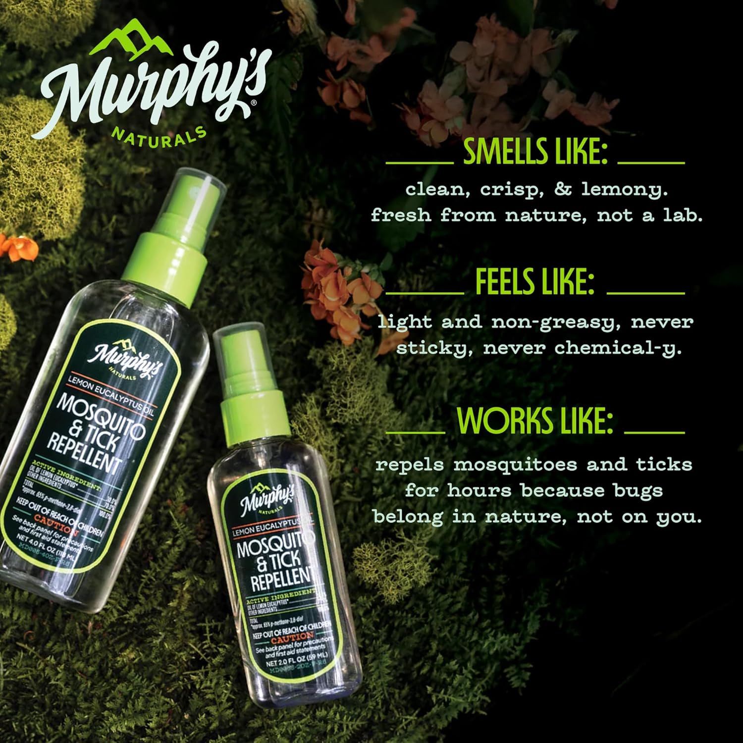 murphys-naturals-lemon-eucalyptus-oil-insect-repellent-spray---deet-free-plant-based-formula---mosquito-and-tick-repellent-for-skin-and-gear---4-ounce-pump-spray---2-pack-2