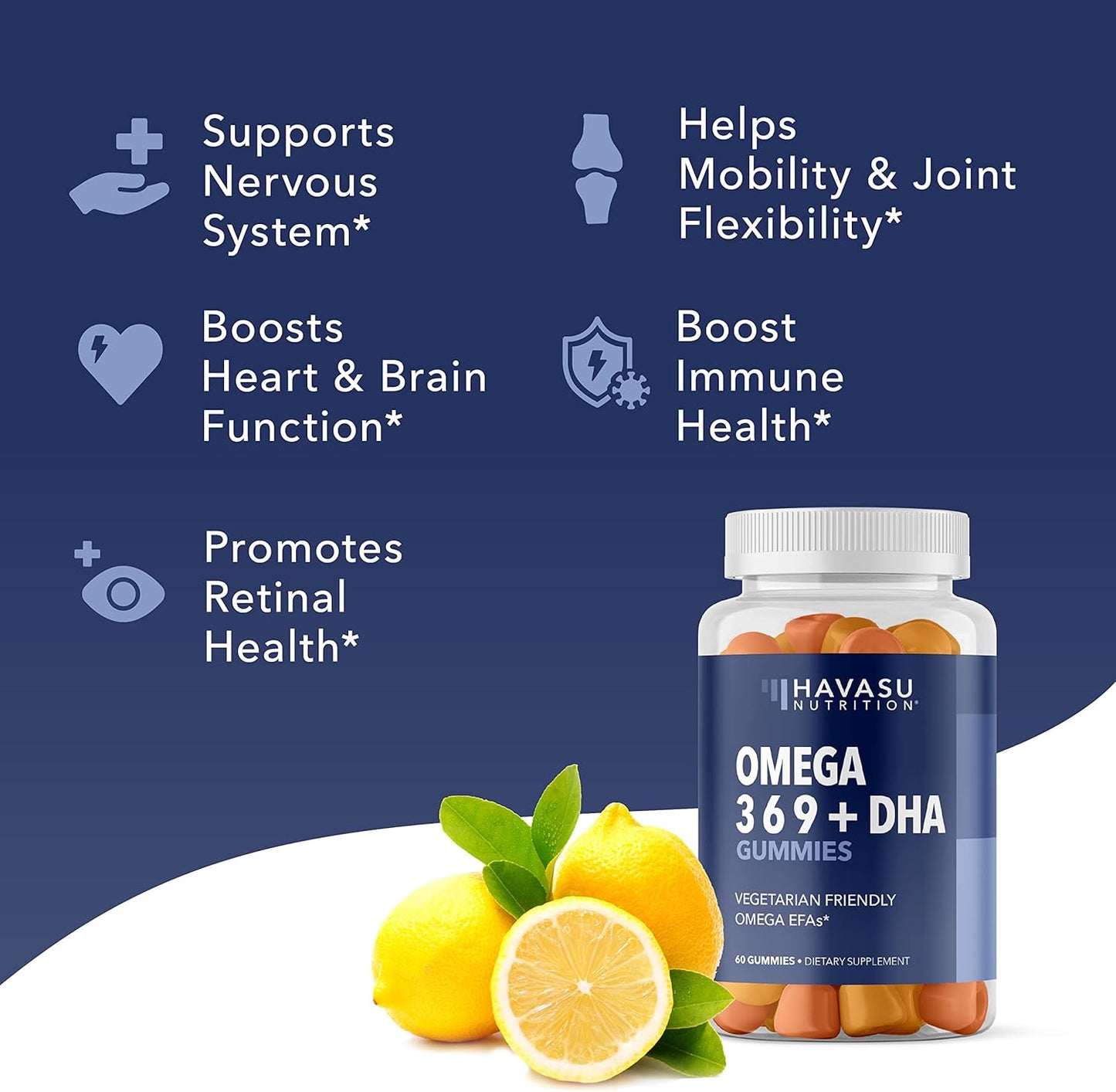 Bundle: Havasu Nutrition Omega Gummies and Organic Black Seed Oil Liquid for Adults - Essential Omega-3 Fatty Acids and Immune Support - Espot.com.au
