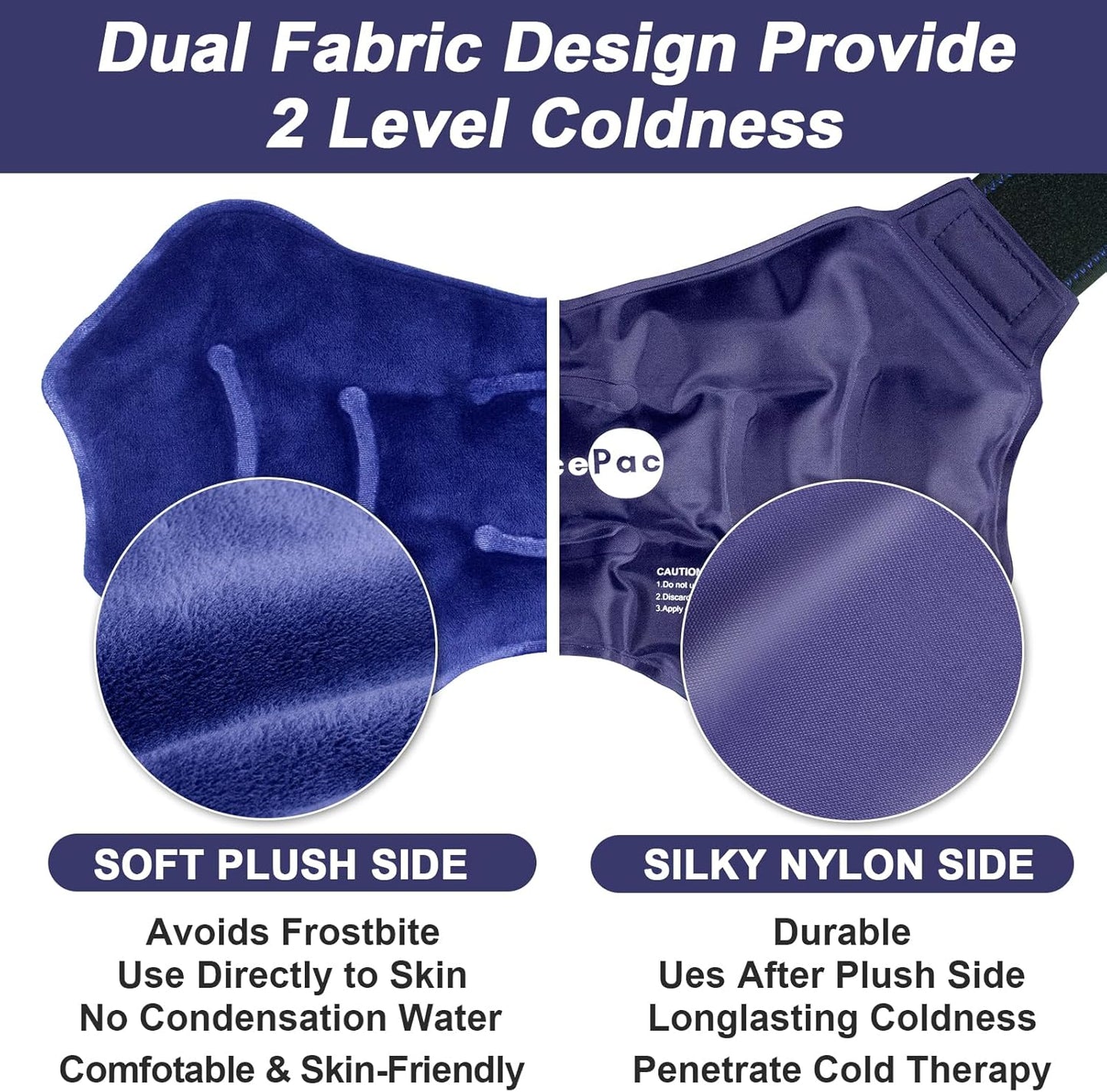 AiricePac 2 Ankle Ice Pack Wrap - Reusable Cold Compress for Swelling, Injuries, Pain Relief - Sprains, Achilles, Tendonitis, Plantar Fasciitis - Blue - Espot.com.au