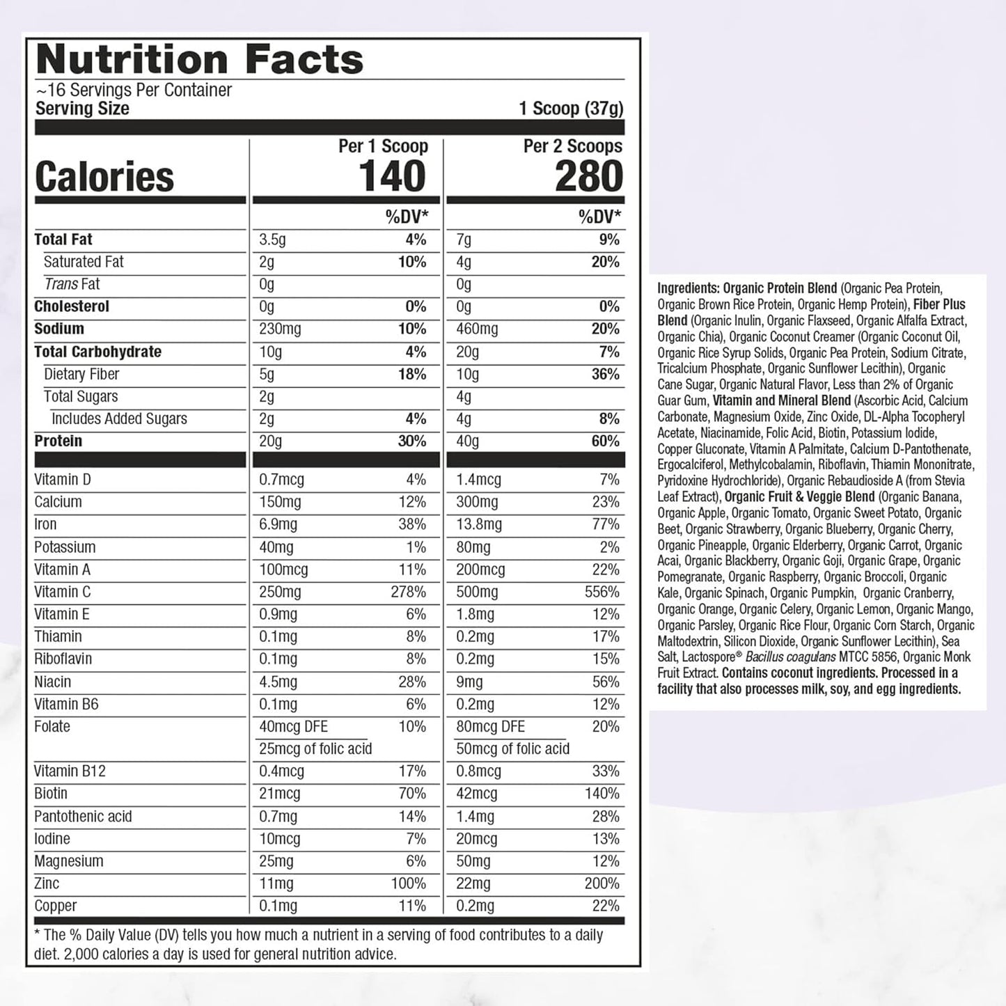 plant-based-organic-french-vanilla-protein-powder-for-men-women---gluten-free-meal-replacement-shake-smoothie-mix-16-servings-7