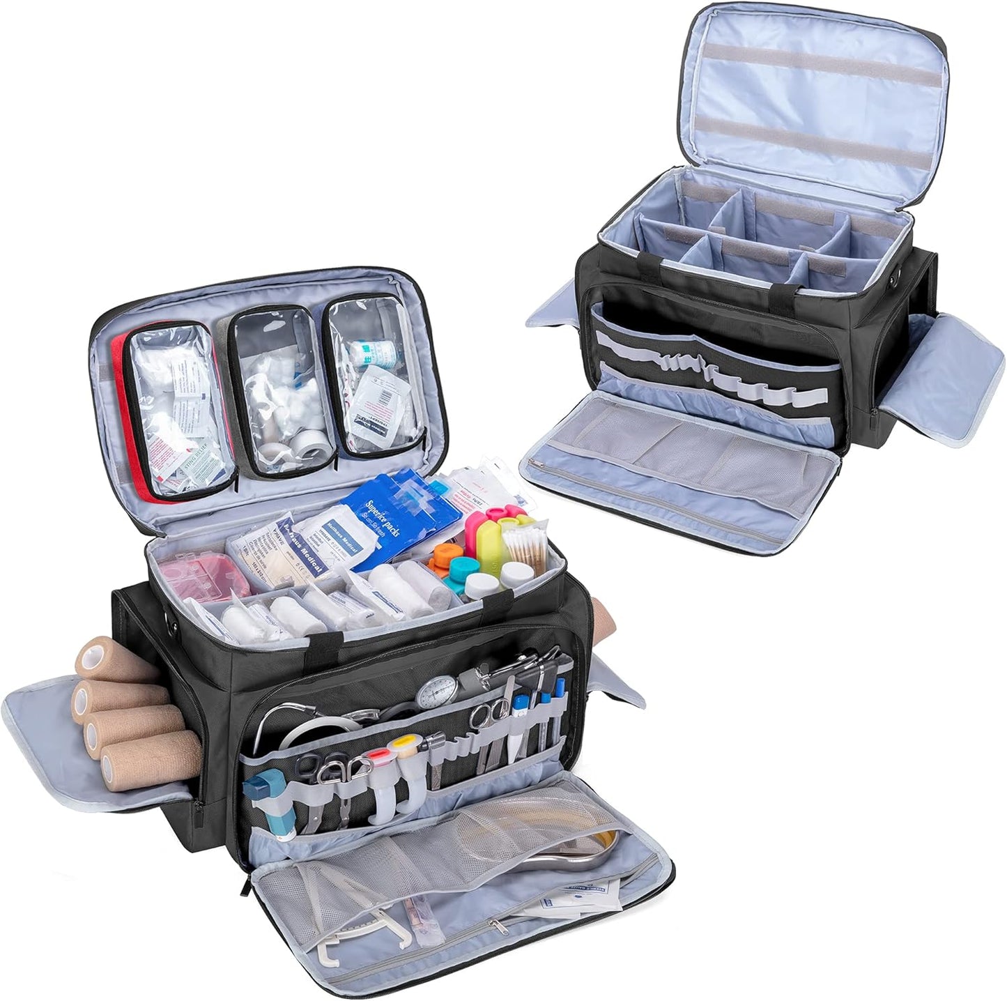 professional-empty-first-aid-bag-with-inner-dividers-and-anti-slip-bottom---ideal-for-emt-ems-paramedics---trunab-emergency-responder-trauma-bag-3
