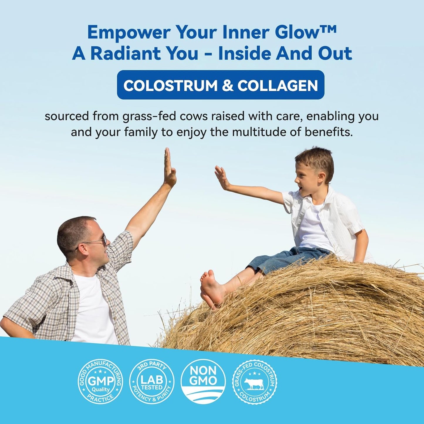 bovine-colostrum-collagen-powder-for-gut-health-immune-support-hair-growth---sugar-free-supplement-with-igg-probiotics-vitamin-b12-c-d3---unflavored-30-servings-6