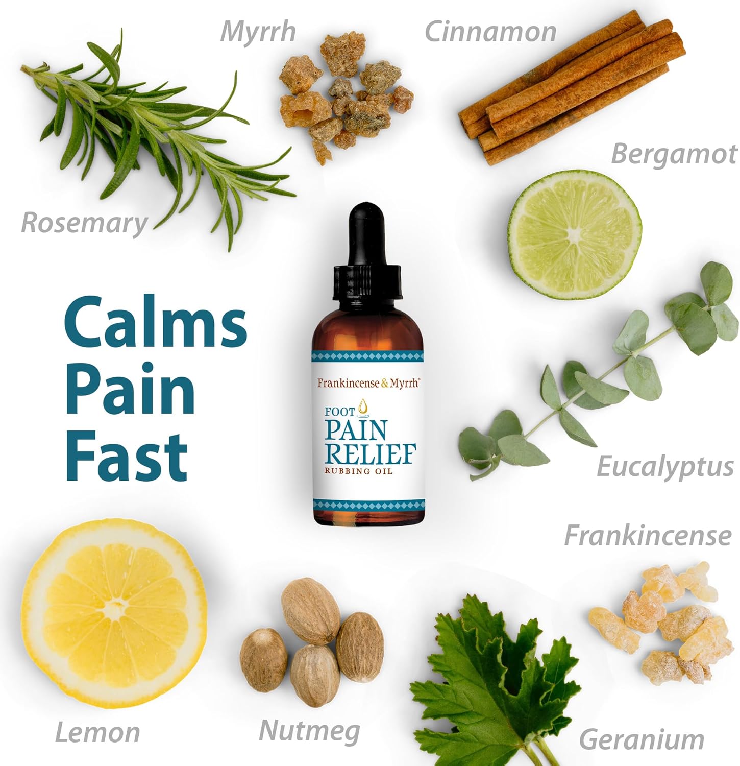 Maximum Strength Frankincense & Myrrh Foot Pain Relief Oil for Neuropathy & Diabetic Feet - Espot.com.au
