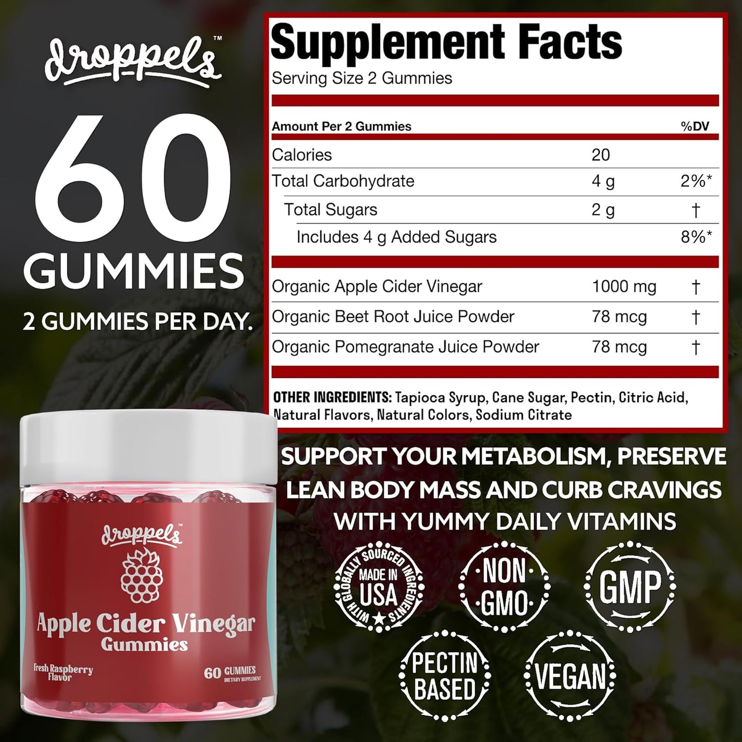 apple-cider-vinegar-gummies-with-beet-root-pomegranate---1000mg-non-gmo-vegan-gluten-free---supports-digestion-metabolism-energy-immune-health---raspberry-flavor-6