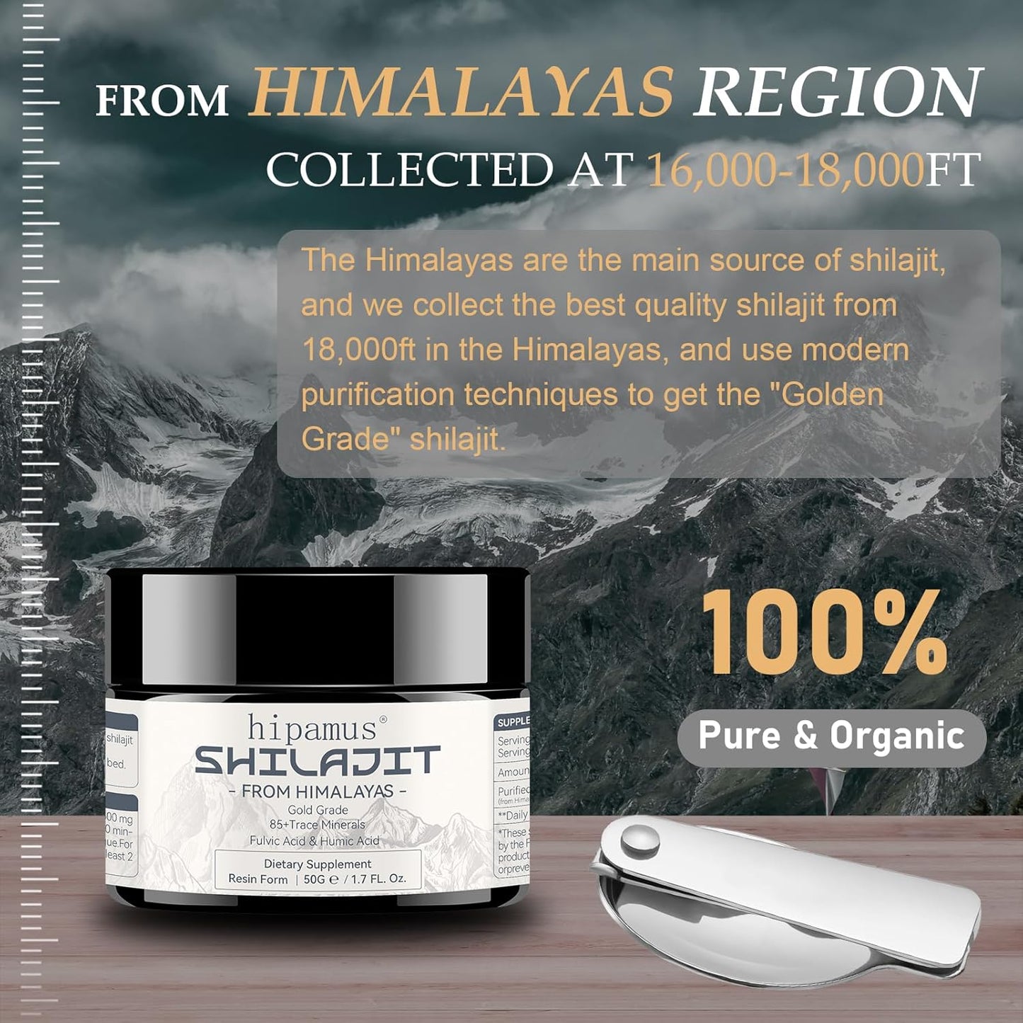 organic-600mg-shilajit-resin---pure-himalayan-supplement-with-fulvic-acid---energy-immune-support---50g-gold-grade-8