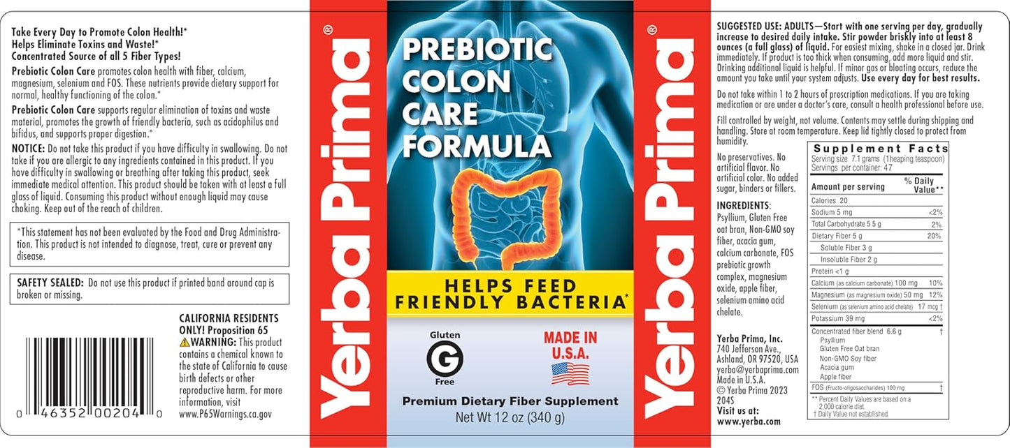 premium-yerba-prima-prebiotic-colon-care-powder---12-oz-dietary-fiber-supplement-gluten-free-non-gmo-made-in-usa-4