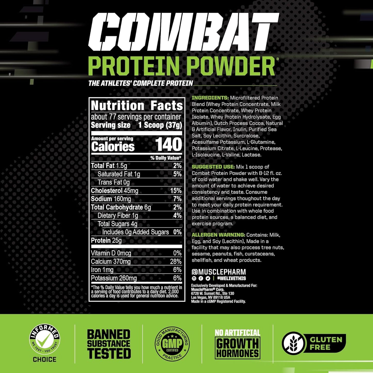 muscle-pharm-combat-protein-powder-chocolate-milk-flavor-62-lb---77-servings-5-protein-sources-gluten-free---ideal-for-building-strong-muscles-during-workouts-2