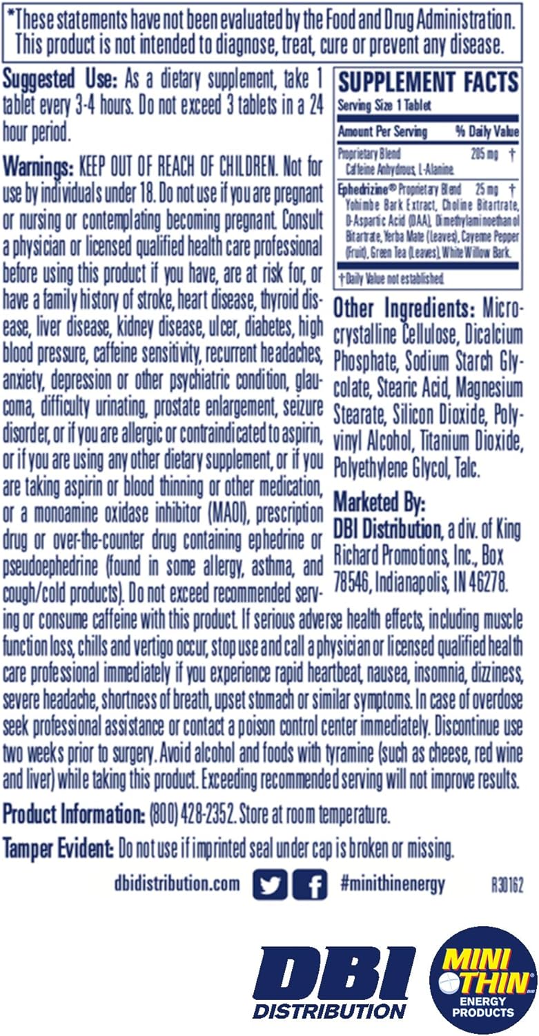 mini-thin-caffeine-pills---boost-energy-and-stamina---205mg-caffeine-25mg-ephedrizine---100-count-bottle-6