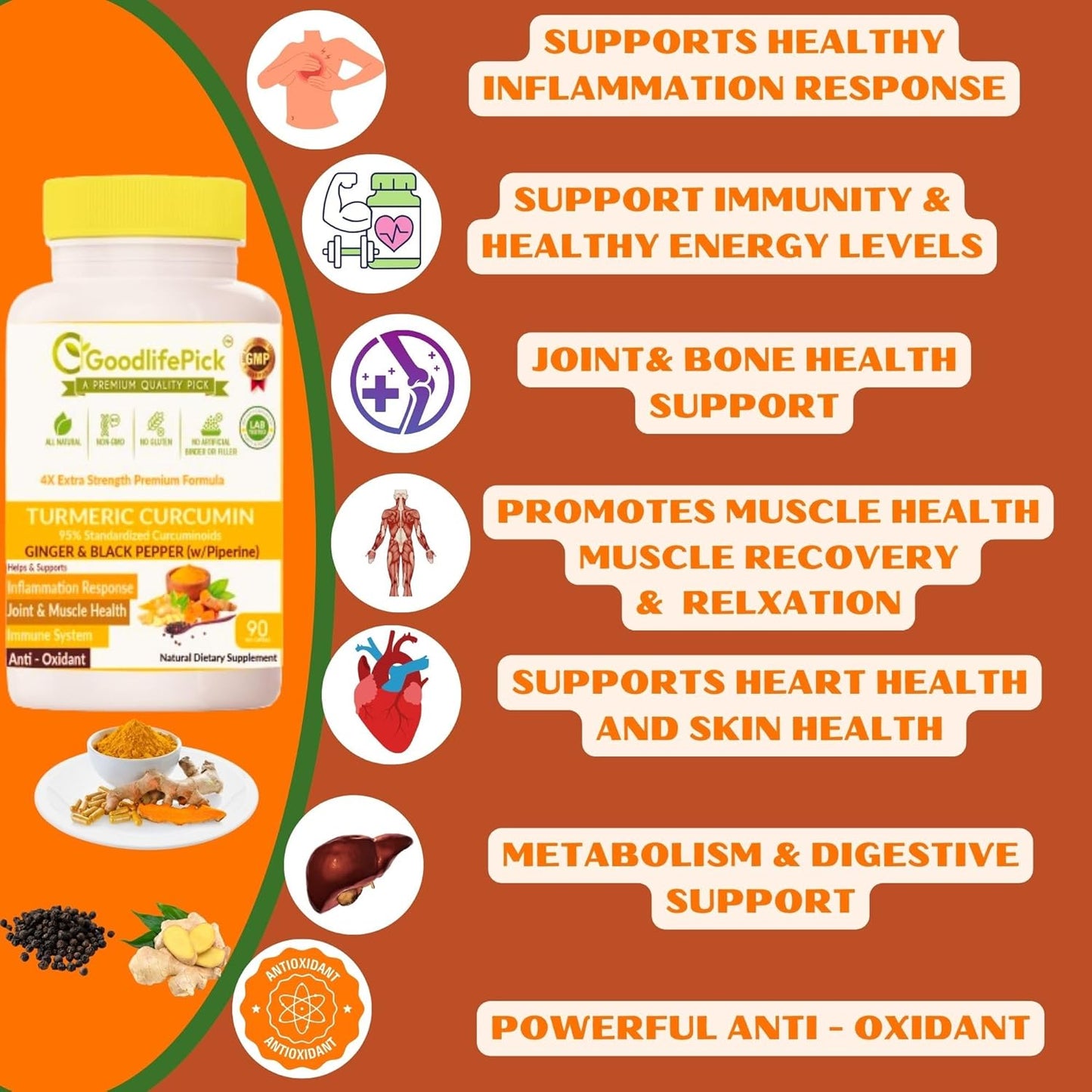 premium-turmeric-curcumin-with-ginger-capsules---extra-strength-formula-with-95-curcuminoids-black-pepper---non-gmo-gluten-free---90-ct-3