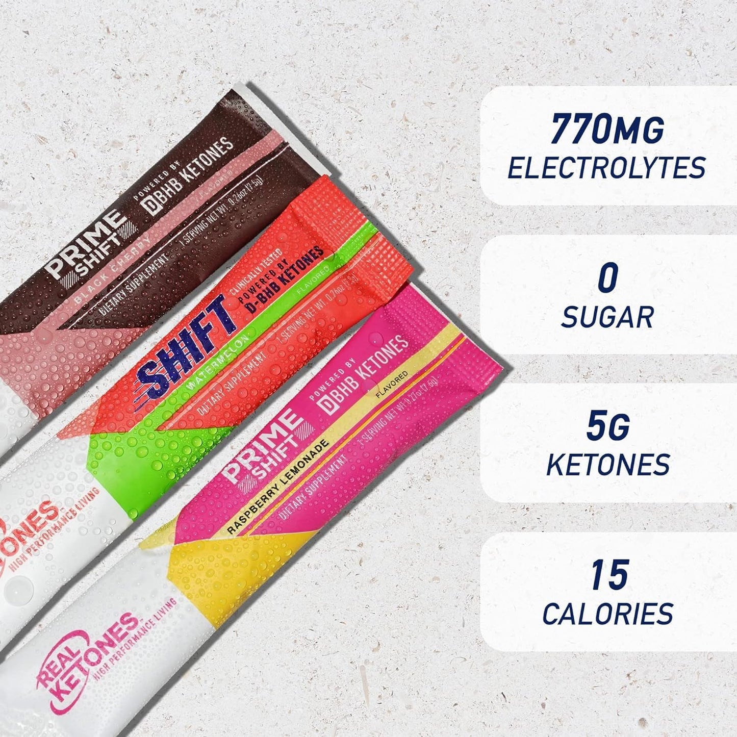 Bundle of Real Ketones Intermittent Fasting Drink Mixes for Weight Loss Support with Electrolytes Variety Pack & BHB Exogenous Ketones - 30 Count Each, Ideal for Men - Espot.com.au