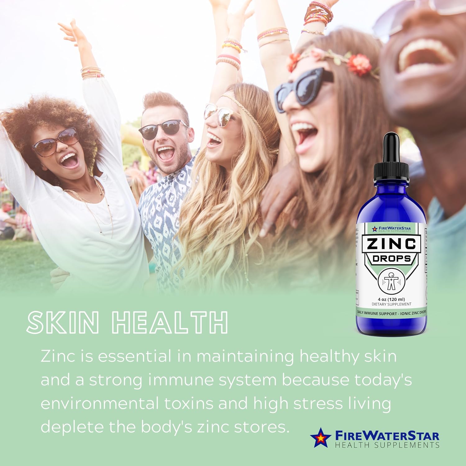 Organic Liquid Zinc Supplement - Immune Support for Adults & Kids - Non-GMO Vegan Drops - 45mg - Boost Immunity, Healthy Skin & Wellness - Espot.com.au