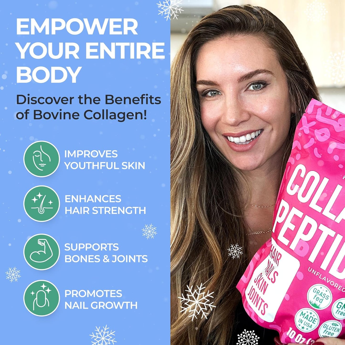 womens-hydrolyzed-collagen-peptides-powder---non-gmo-grass-fed-supplements-for-hair-skin-joints---type-i-iii---kosher-pareve---unflavored---easy-mix---1058-oz-3