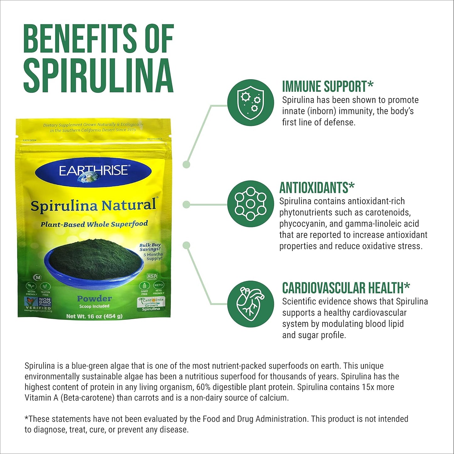 earthrise-spirulina-natural-powder-16oz---premium-california-grown-vegan-superfood---gluten-free-keto-friendly-non-gmo---rich-in-vitamins-minerals---1-lb-pack-3