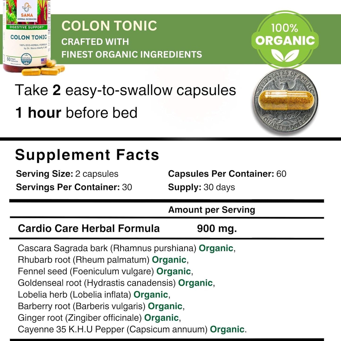 Organic 15-Day Full Body Detox Supplement with Liver Cleanse & Artery Plaque Removal - Dr. Marco Sikaffy's All-Natural Wellness Formula - Easy-to-Swallow Capsules for Colon Cleanse - Espot.com.au