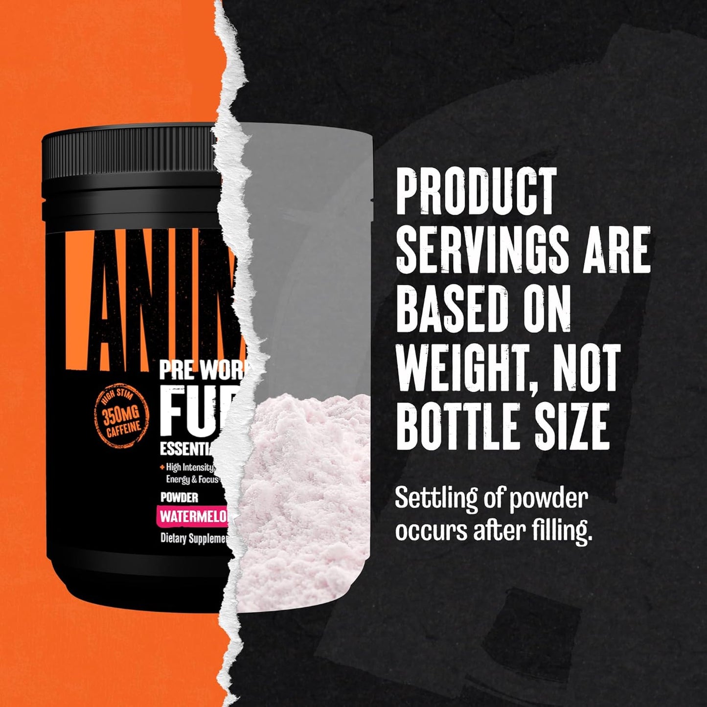 watermelon-flavored-animal-fury-pre-workout-powder---energy-focus-supplement-with-bcaa-caffeine-beta-alanine---nitric-oxide-booster-for-men-women---20-servings-2